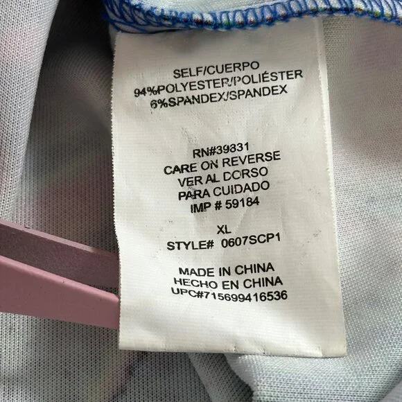 XOXO Womens Sleeveless Bodycon Dress Vibrant Abstract Print XL Artsy Vibrant - Picture 4 of 9